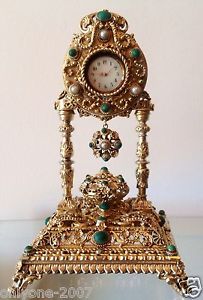 ANTIQUE BEAUTIFUL XIX CENTURY EXHIBIDOR FOR POCKET WATCH SILVER VERMEIL RARE!