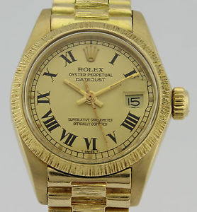 ROLEX OYSTER PERPETUAL DATEJUST 6927 GOLD LADY