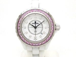 Used Watch CHANEL J12 H2010 Quartz White / 12PD ceramic Excellent L2K