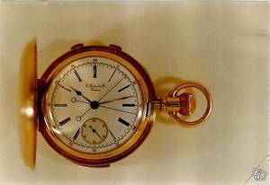 E. Robert & Cie. Genève double chronograph with 1/4 minutes repetition