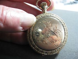 Antique 14k Yellow Gold 119 Year Old Elgin Pocket Watch, c 1897,  Runs