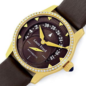 Louis Erard Emotion Uhr Rosegold Panorama-Schiebe-Datum - JUWELENMARKT DE, U2390