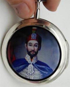 Museum Verge Fusee silver&enamel Ottoman  watch by Bourquin.Sultan Abdulmecid I