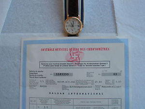 LBN MEN'S 1995 WALDAN INTERNATIONAL ROSE GOLD GMT,POWER RESERVE,AUTO,CHRONOMETER