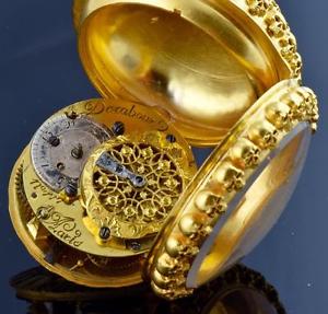 The ULTIMATE MEMENTO MORI SKULL Renaissance Verge Fusee Oignon gild silver watch