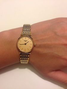 Le Grande Longiness Classique  Wristwatch Bracelet Yellow White Womens Watch