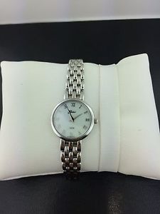 Lady's 14k white gold quartz Belair watch, Swiss, MOP dial, sapphire crystal