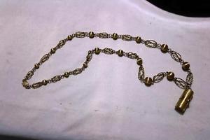 VINTAGE BUCHERER TUBULAR PENDANT LADIES WATCH & CHAIN 14K 51 + GRAMS WORKS GREAT
