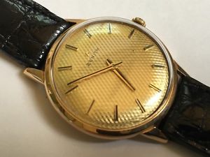 RARE VINTAGE ZENITH SOLID ROSE GOLD 18KT. 34MM. ORIGINAL DIAL.