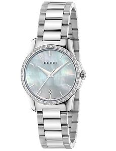 GUCCI OROLOGIO DONNA Ref YA126525 LADIES WATCH Mod G-TIMELESS 36 DIAMANTI 0,22CT
