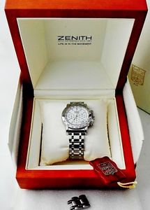 ZENITH EL PRIMERO RAINBOW AUTOMATIC CHRONOGRAPH WATCH FULL SET & 1 YEAR WARRANTY
