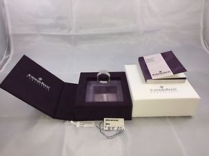 Genuine Audemars Piguet Royal Oak Men 18K White Gold Diamond Ring EU68/US12+