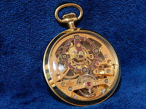 Rare Original SKELETON HEBDOMAS 102 Pocket Watch Working