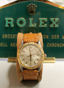 ROLEX DAEJUST TURNOGRAPH TURN-O-GRAPH THUNDERBIRD REF. 1625 STEEL GOLD VERY RARE
