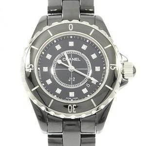 Authentic CHANEL H1625 J12 33mm Ceramic 12P Quartz  #260-001-456-8282