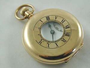 ART DECO 9CT GOLD BUREN POCKET WATCH DATED 1928 15 JEWELLED MECHANICAL iee