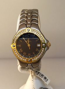 EBEL SPORTWAVE 18K GOLD & STAINLESS STEEL DIAMOND LADIES WATCH NEW!!!