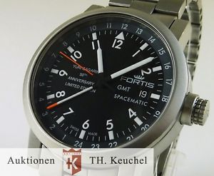 Fortis Spacematic GMT limitiert 50th Yuri Gagarin Full Set + Lederband 175. 624.