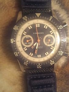 Vintage wakmann chronograph watch.