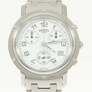 Authentic HERMES CL1.910 Clipper Chrono Quartz  #260-001-722-9692