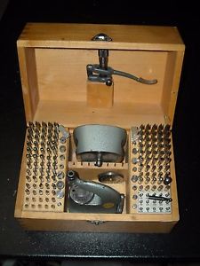 SUPERB COMPLETE BOLEY STAKING JEWELLING JEWELING TOOL WATCHMAKER WATCHMAKER'S