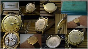 WONDERFUL GIRARD PERREGAUX 18k GOLD VINTAGE WATCH UHR MONTRE CAL. 46BE 660