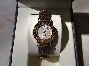 Philippe Charriol Authentic Stainless Steel 18K Gold Plate Watch St Tropez