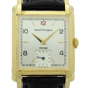 Pre-owned GIRARD PERREGAUX 2550 Vintage 94 Automatic Black Dial Mens Watch, PD