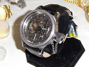 Invicta Men's 3843, Diamond Bezeled mechanical swiss made aprox. 52 m.m.w. case