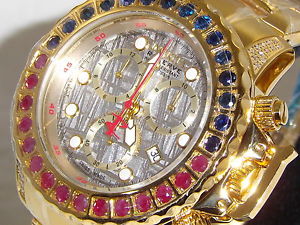 INVICTA RESERVE SUBAQUA NOMA 27J SWISS  METEORITE DIAL DIAMONDS,SAPPHIRES RUBIES