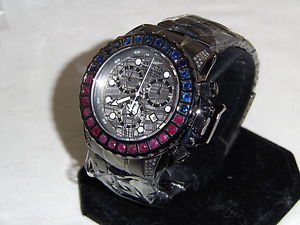 INVICTA RESERVE SUBAQUA NOMA 27J SWISS  METEORITE DIAL DIAMONDS,SAPPHIRES RUBIES