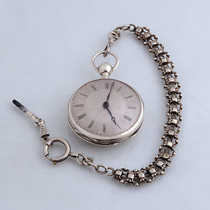 VERGE FUSEE SONERIA PLATA HORAS Y CUARTOS 1810 FUNCIONADO 46MM