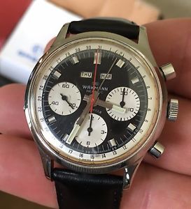 Vintage S/S Wakmann Triple Date Chronograph, Reference 73.1307.70