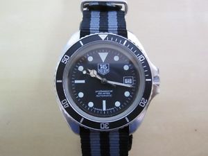 VINTAGE TAG HEUER 844/3 AUTOMATIC - DIVER 200 METERS - POST MONNIN - BOXED