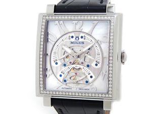 Auth MILUS Wristwatches SS/Leather Watches (Y1430127)