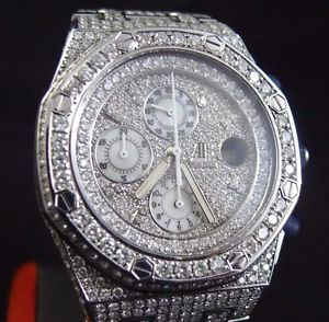 Audemars Piguet Royal Oak Offshore 30 CT Diamonds Iced No. 1721 Chronograph