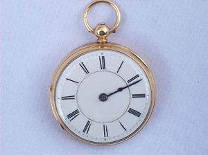BEAUTIFUL 18CT GOLD POCKET WATCH WITH 18CT DUST COVER,LONDON 1856