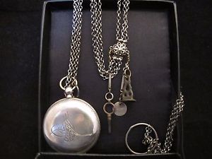Silver Turkish Captains 2-Time Zone Pocket Watch (1860) with Sultan Tugra