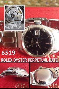 ROLEX LADY OYSTER PERPETUAL DATE 6519