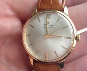 Zenith automatic bumper  cal. 133.8 18kt solid rose gold 36 mm mint condition