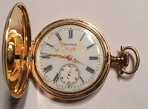 18kt Gold Waltham Pocket Watch