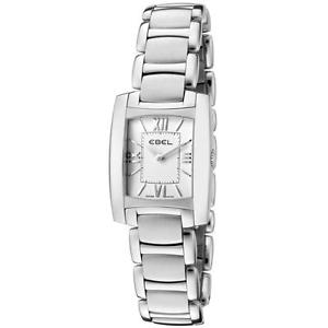 EBEL BRASILIA DAMEN ËDELSTAHL ARMBAND & GEHÄUSE MINERAL GLAS UHR 9976M22/04500
