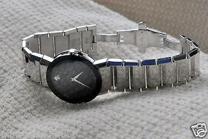 Movado luxury dress Sapphire Men's Black Dial Watch swiss