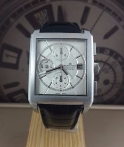 MENS MAURICE LACROIX RECTANGULAIRE AUTOMATIC CHRONOGRAPH PT6187 STEEL WATCH