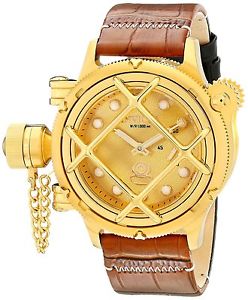 Invicta 16251 Mens Russian Diver Analog Display Mechanical Hand Wind Brown Watch