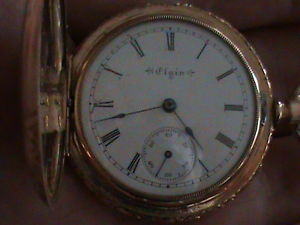 Elgin National Watch Co Hunters case 1898 14k gold