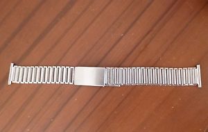 Vintage rare 1950´s GAY FRERES 19-20mm BAMBOO bracelet with deployment clasp.