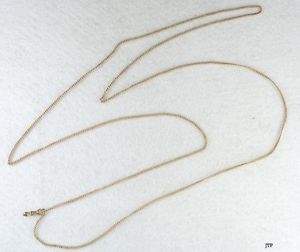 FINE ANTIQUE VICTORIAN 14K GOLD WATCH CHAIN NECKLACE