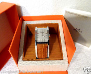 NEW AUTHENTIC HERMES TANDEM WATCH 