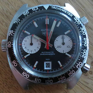 Vintage Heuer Autavia 1163V Cal 12 Automatic ca 1972